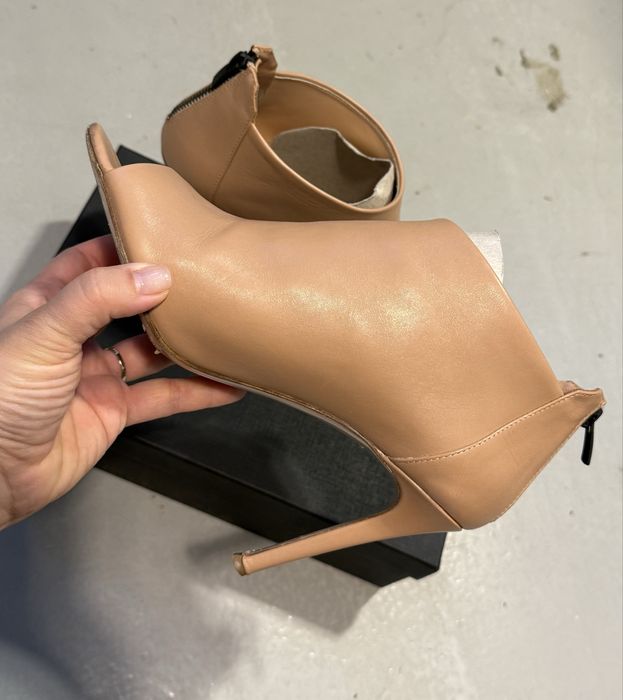Botine Musette piele, nude, 40