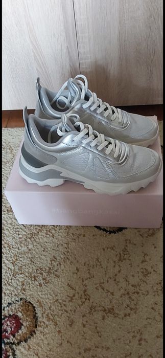 Сребристи маратонки Antilopa by Tita