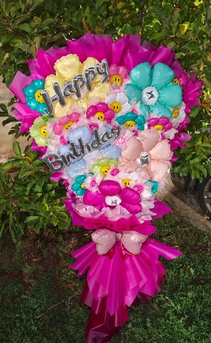 Букет от шарени балони