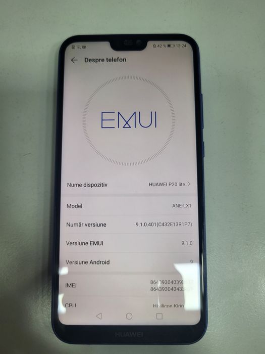 Huawei P20 Lite Blue Dual Sim ca Nou Impecabil