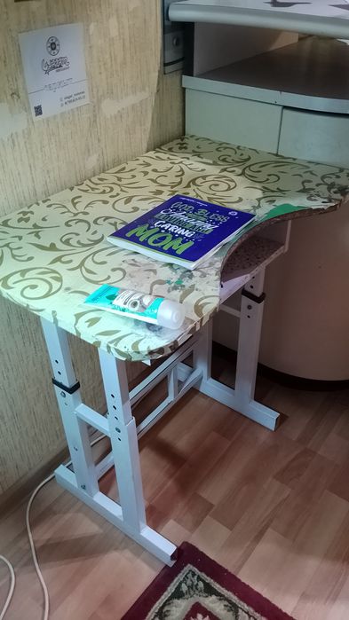 Стол столик ученической металлический