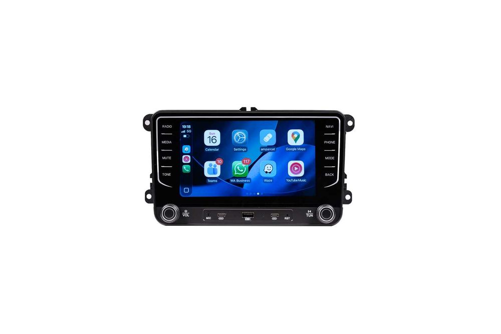 Navigatie VW Skoda Seat Android 14 , Apple Carplay , Android Auto + Camera Marsarier