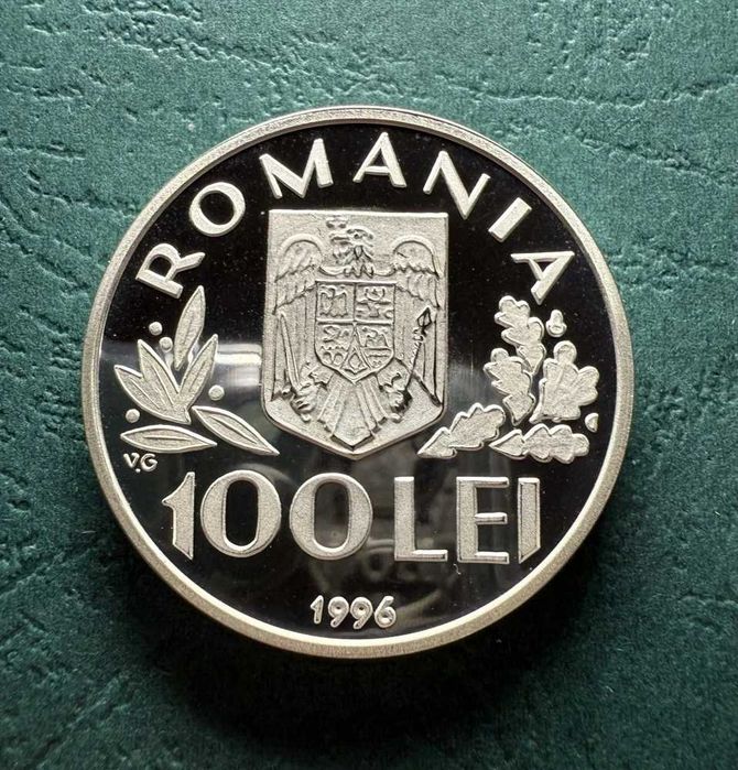 Moneda din Argint 100 Lei 1996 World Food Summit Argint Proof