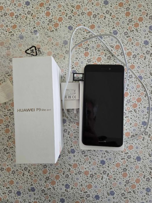 Huawei P 9 LITE , пълен комплект с кутия  и SD карта  64 GB