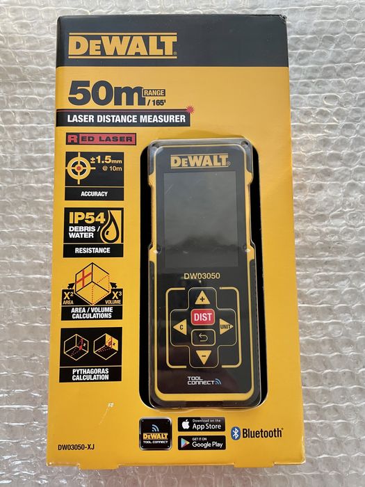 DeWALT DW03050-XJ XR. Telemetru Laser 50m. Original, Nou.