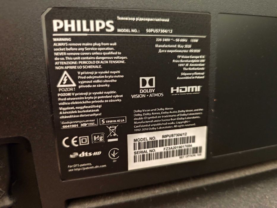 Phillips Android TV 50PUS7304/12 4K UHD