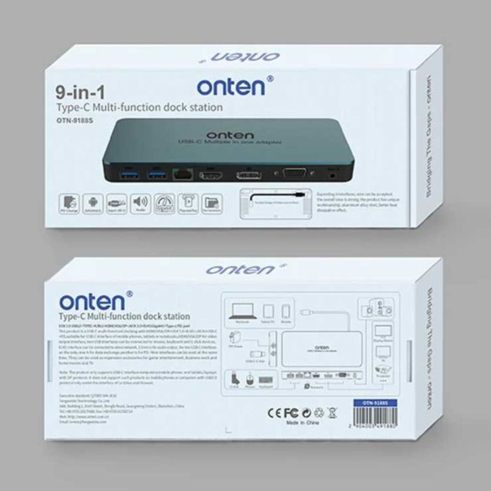 Многофункциональная USB-C Док-Станция 9in1. Есть доставка