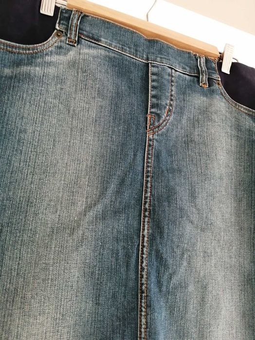Fusta Blossom Jeans gravide denim made in Italy masura 26 bumbac