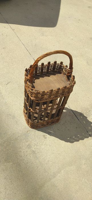 Ратанов кош за бутилки 70*35*25см
