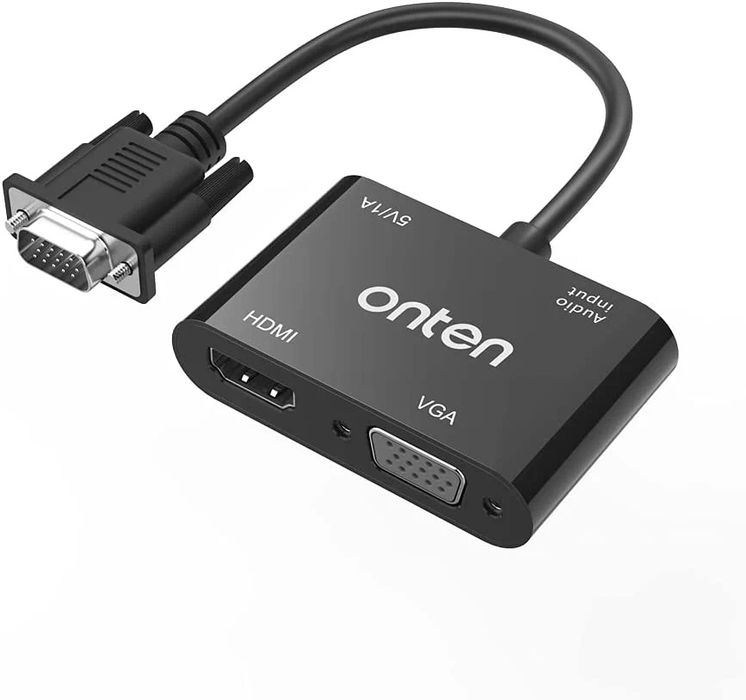 Оригинал Адаптер переходник Onten VGA to HDMI + VGA