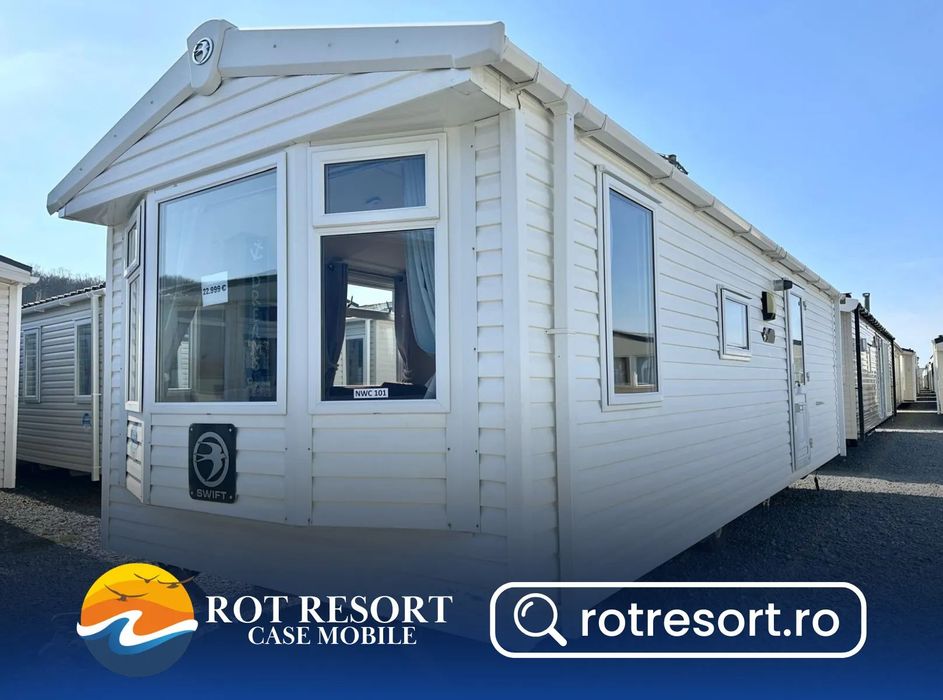 Alta Casă mobilă Swift Loire nr. 110 | Tâmplărie PVC și încălzire centrală cu calorifere | 11 x 3 m | 3 dormitoare și 1 baie