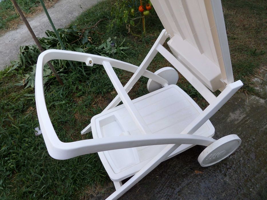 Măsuță servire grădină terasa cabana cu roți, pliabilă,solida usor de manevrat