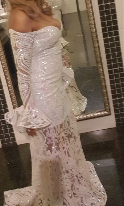 Rochie alba facuta pe comanda