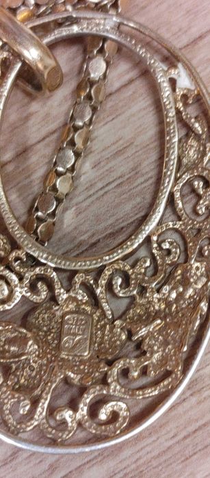 Lant argint aurit cu medalion