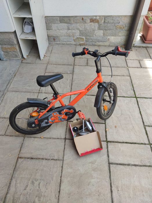 Детски велосипед 16 инча Decathlon ROBO ORANGE