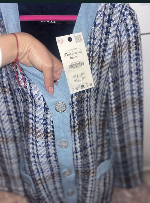 Ново дамско сако тънко палто zara furla maje guess