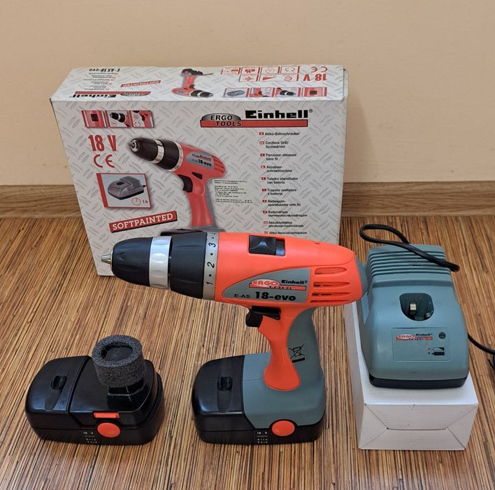 Акумулаторен винтоверт Einhell  18V
 /2 скорости/2 батерии