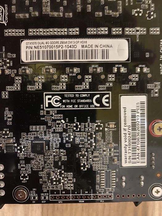 Видеокарта GTX1070