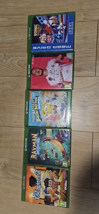 Consolă Xbox One S 1TB + 5 Jocuri (Sonic, SpongeBob, Rayman) - Fără controller