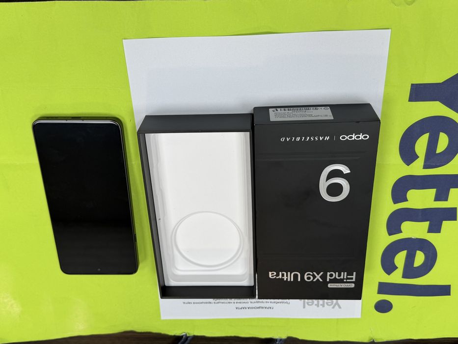 ***КАТО НОВ 512GB Oppo Find X9 Ultra Yettel Гаранция до 2029 г. Black