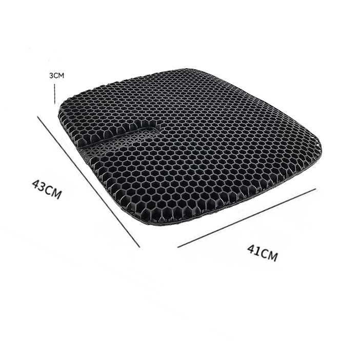 Подложка седалка за кола, РА293 силикон 43х40 - Черна