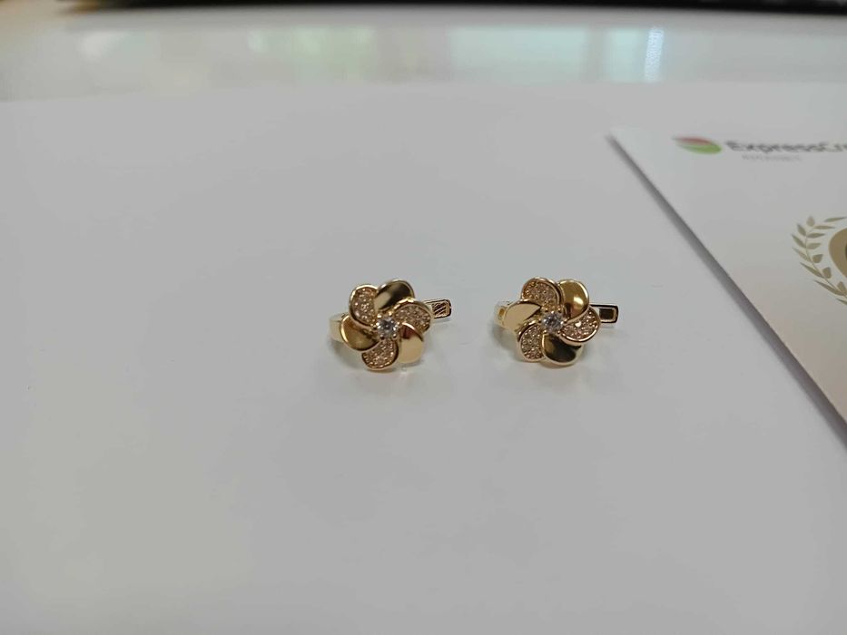 (Ag33) Cercei Aur 14K / Garantie 2 ani