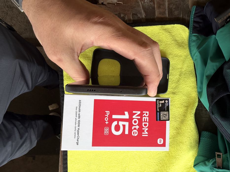 Redmi not 15 pro +5g pamit 8.256g holati ideal karopka dak bor