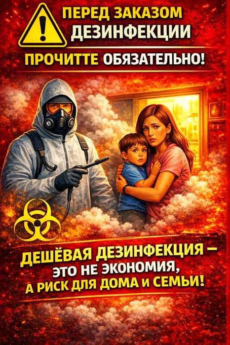 Перед заказом дезинфекции обязательно Прочитайте это