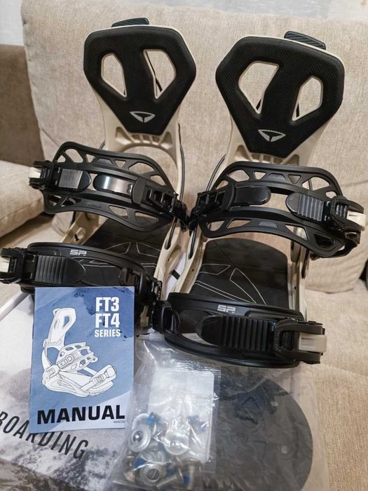 Legături snowboard SP Base Plus (Base+) FASTEC S (22-25) — bej — noi