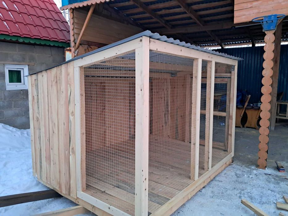 Готовый вольер для собаки