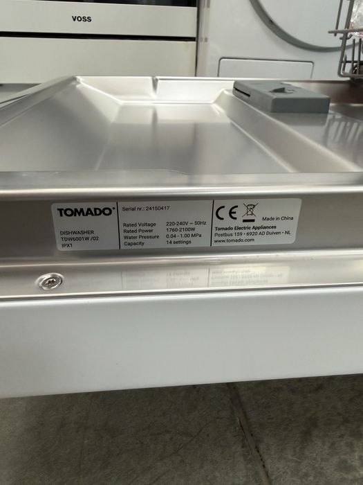 Нова!! Съдомиялна машина Tomado модел TDW6001B/02