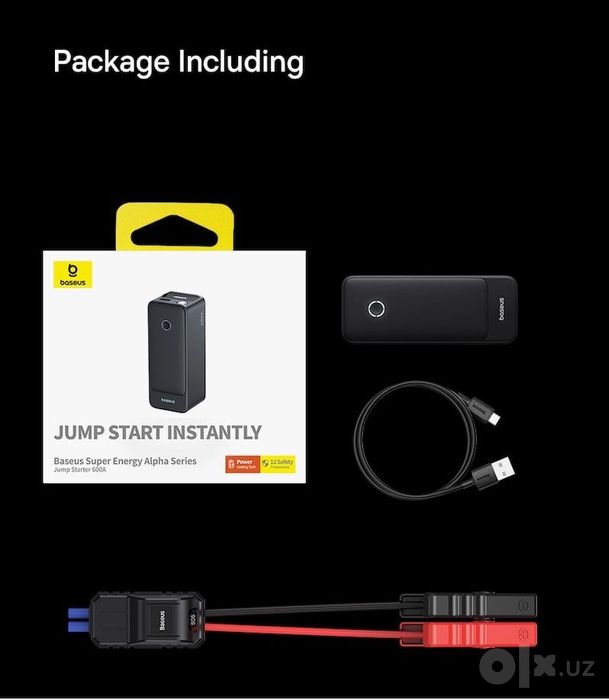 Пусковой стартер Baseus Super Energy Alpha Series Jump Starter 600A