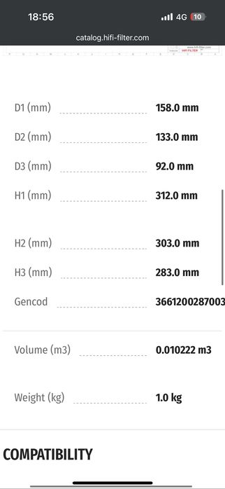 Въздушен филтър SA 17373