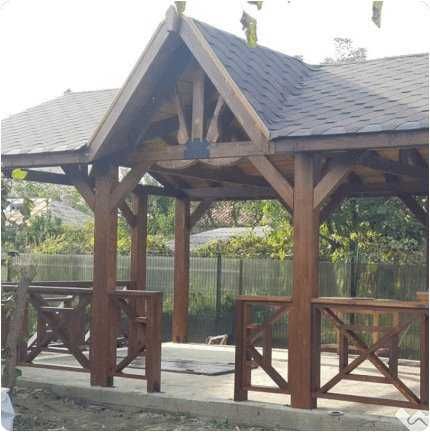 Foisoare, Terase, Cabane stil A-Frame si Case din structura de lemn
