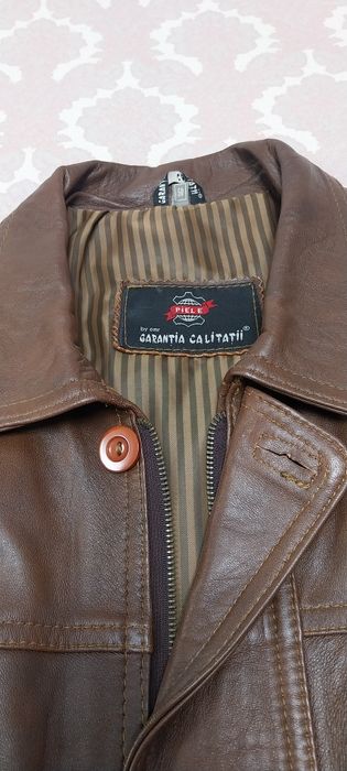 Geaca piele tip sacou