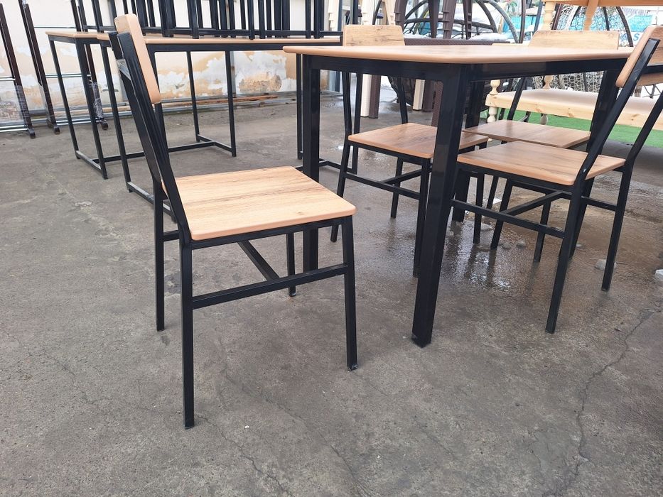 Yozgi stol stullar Mdf temir karkazdan