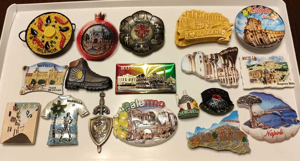 Магнити за хладилник от Европа, Азия, Африка и Южна Америка