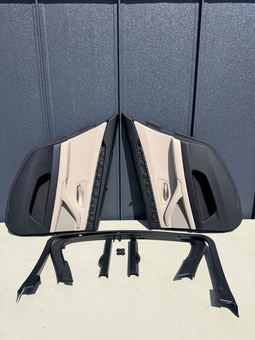 Fete usi spate BMW Seria 5 f10 perdelute /iluminare /boxe /culoare Oyster