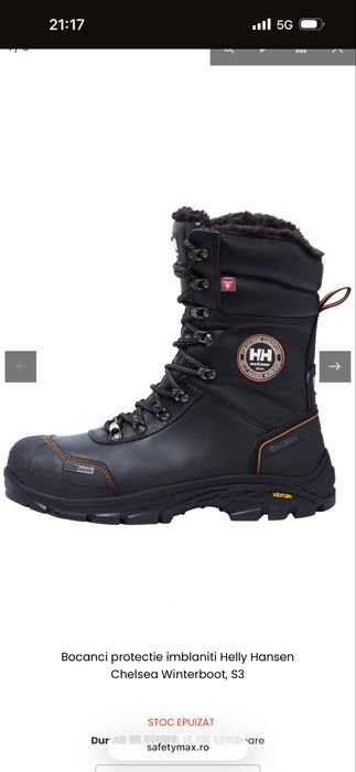 Bocanci protectie imblaniti Helly Hansen Chelsea Winterboot, S3