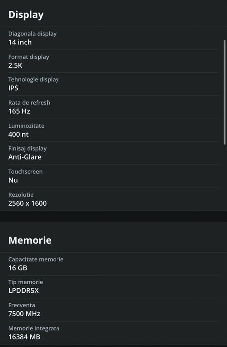 Laptop gaming ASUS TUF A14 FA401UU  RYZEN 7, 16GB RAM, RTX 4050, 1.5TB SSD