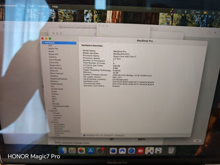 MacBook pro 13", 2018, touchbar