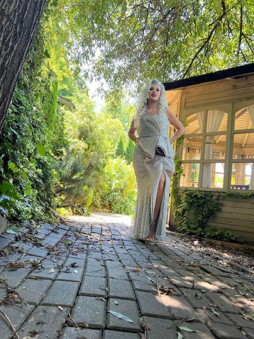 Rochie de ocazie deosebită material turcesc de înaltă calitate!!!