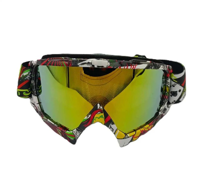 Каска мотокрос атв  с очила комплект