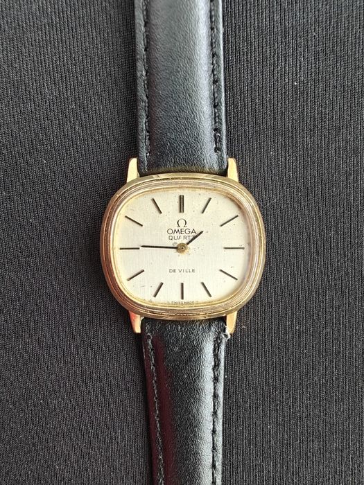 Ceas Omega De Ville Quartz - Damă - Swiss Made - Placat Aur
