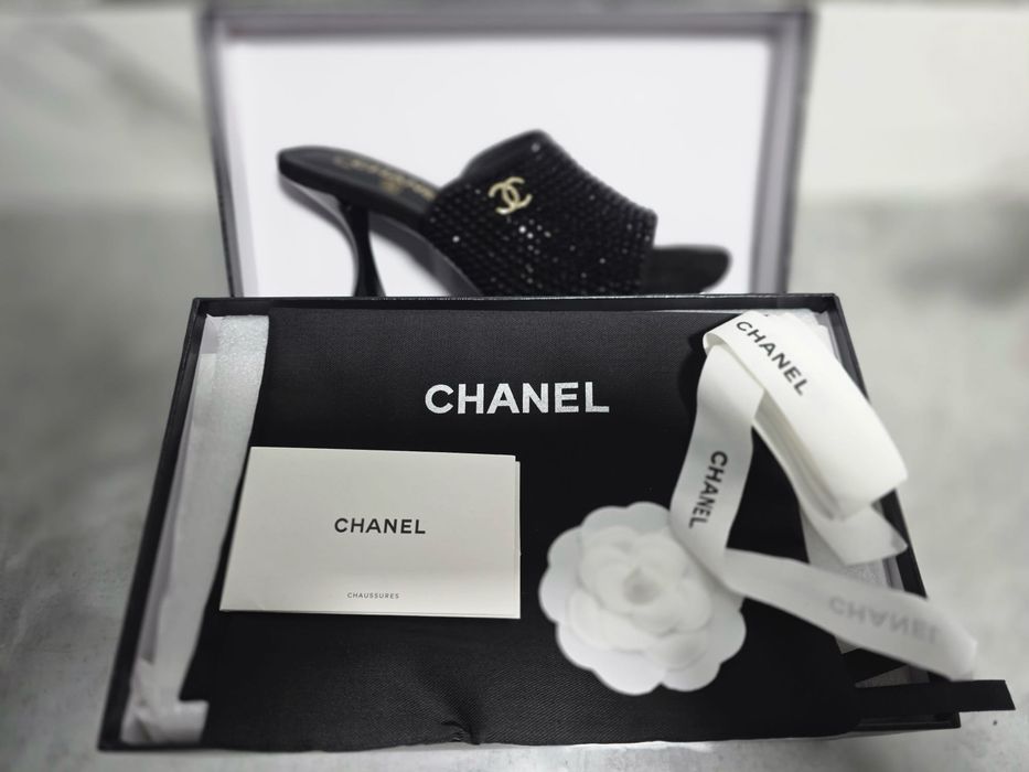 Pantofi chanel negri