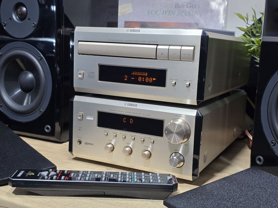 Sistem audio YAMAHA, receiver RX-E400, cd-player CDX-E400,boxe NX-E400