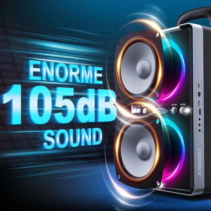 Bluetooth високоговорител ODIOMX, тонколона  мощност 200 W