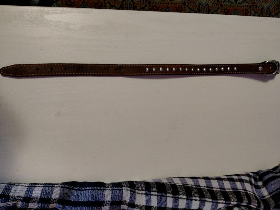 Ошейник натуральная кожа