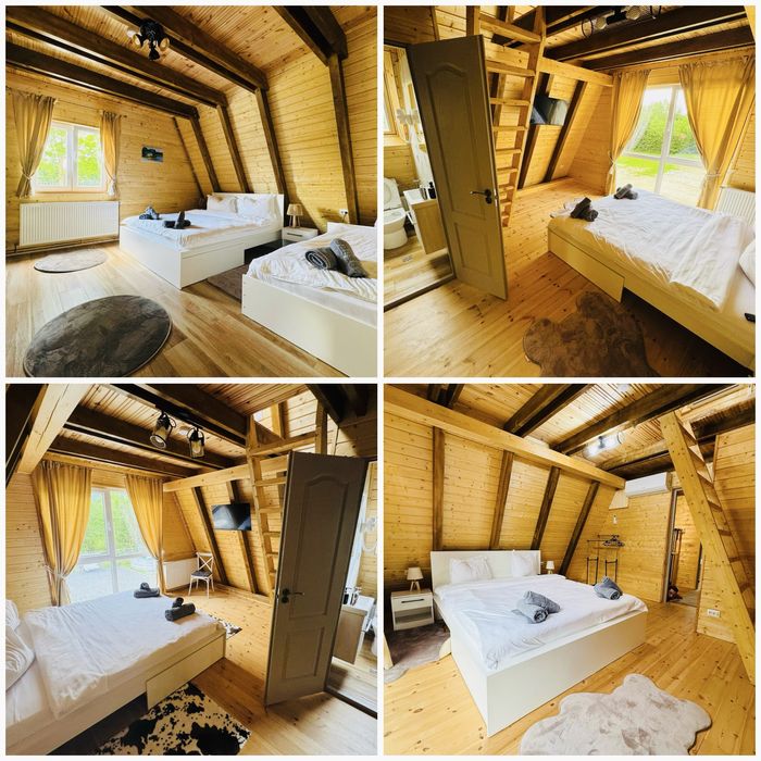 Cabana A Frame Twins Valea Avrigului ciubar piscina  Jacuzzi