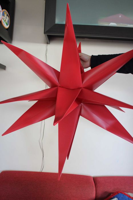 XXL LED 3D светеща звезда 100 см I-Glow – коледна декорация с таймер